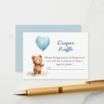 Vi kan vänta Nalle Blue Diaper Raffle