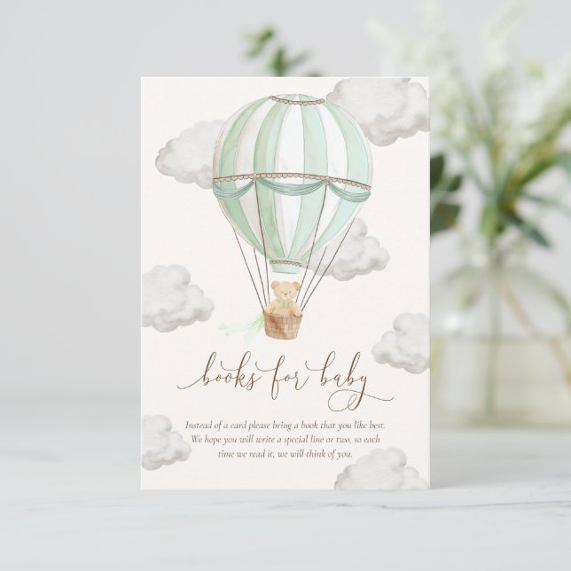 Vi kan vänta Nalle Bokar på Baby-kort Inbjudningar (Stående Fram)