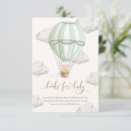 Vi kan vänta Nalle Bokar på Baby-kort Inbjudningar