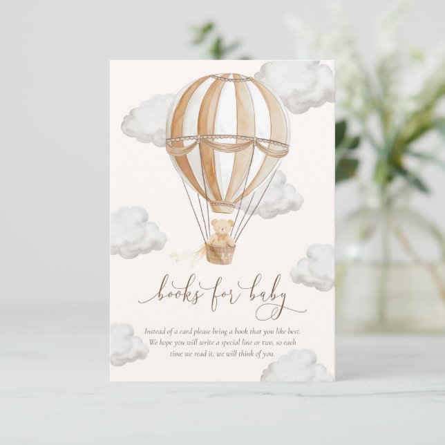 Vi kan vänta Nalle Bokar på Baby-kort Inbjudningar (Stående Fram)