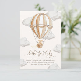 Vi kan vänta Nalle Bokar på Baby-kort Inbjudningar