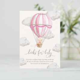 Vi kan vänta Nalle Bokar på Baby-kort Inbjudningar