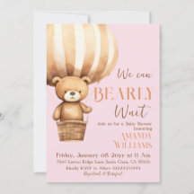 Vi kan vänta på att Rosa Girl Baby Shower