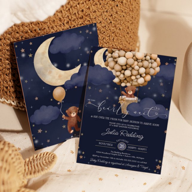 Vi kan vänta på att Teddy Baby Shower från Luft Ba Inbjudningar (Skapare uppladdad)