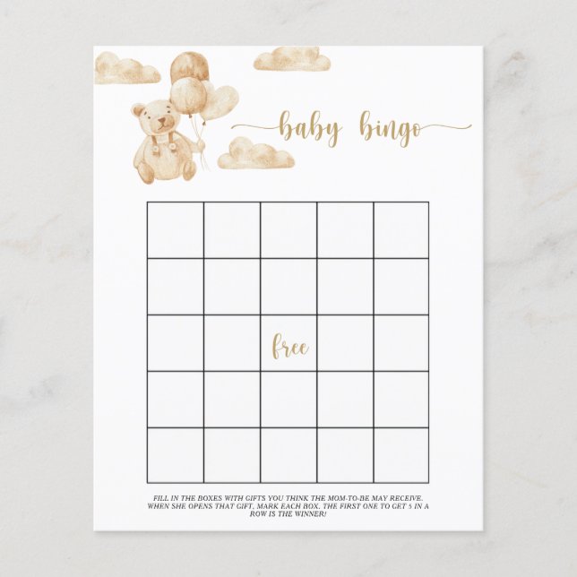Vi kan vänta på baby bingo-spelet (Framsida)