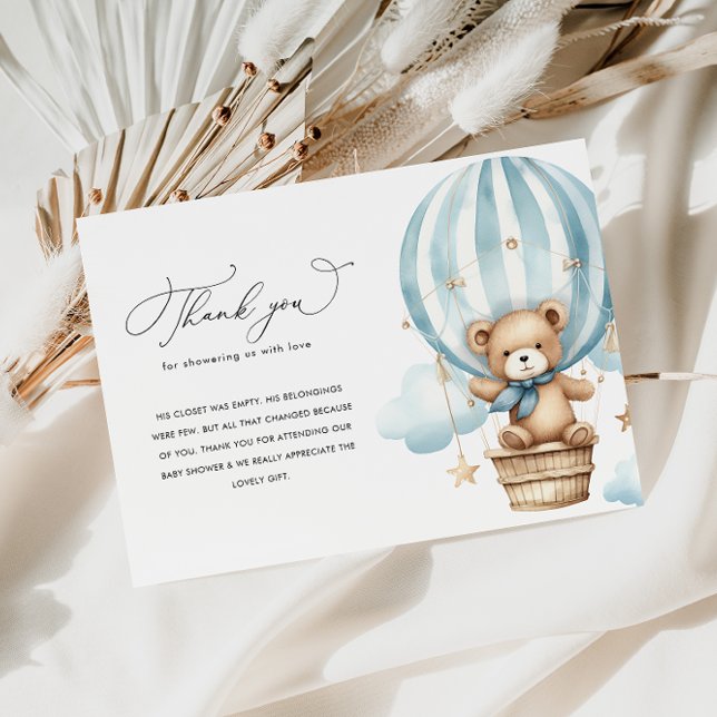 Vi kan vänta på babyduschen tack. tack kort (Skapare uppladdad)