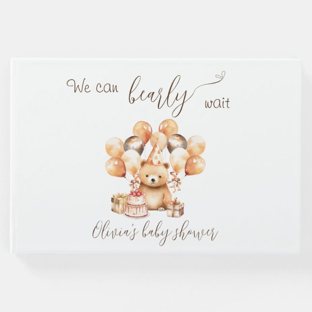 Vi kan vänta på babyduschgäst bok (Framsida)