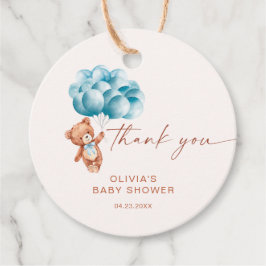 Vi kan vänta på Blue Balloon Tack Gåvor Etiketter