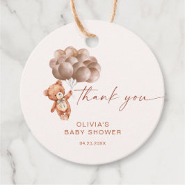 Vi kan vänta på Boho Balloon Tack Gåvor Etiketter