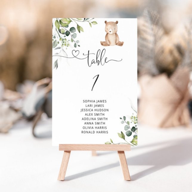 Vi kan vänta på eukalyptus bordsnummer (Skapare uppladdad)