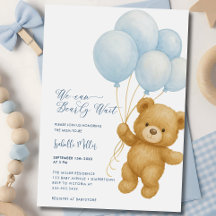 Vi kan vänta på inbjudan till Blue Boy Baby Shower