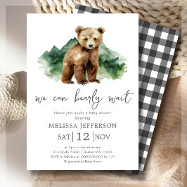 Vi kan vänta på inbjudan till Rustic Baby Shower