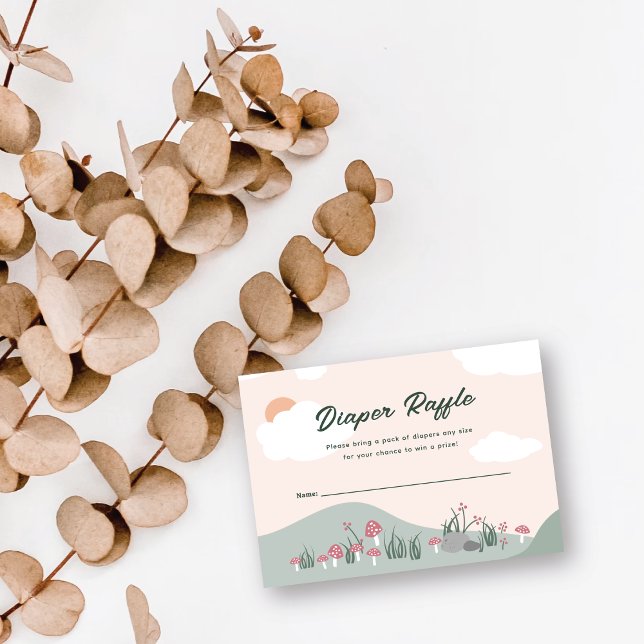 Vi kan vänta på Mamma Bear Diaper Raffle Biljett Tilläggskort (Skapare uppladdad)