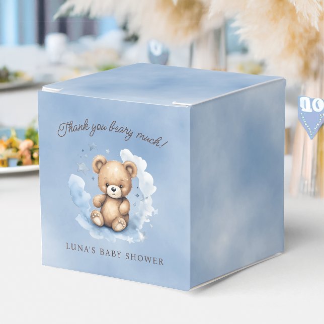 Vi kan vänta på Pastel Blue Baby Shower Presentaskar (Skapare uppladdad)