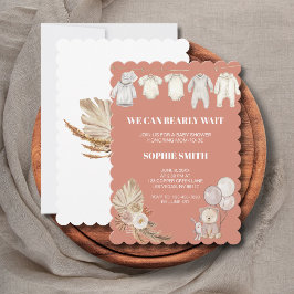 Vi kan vänta på Terracotta Pampas Grass Inbjudningar