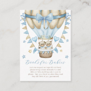 Vi kan vänta på Twin Boy Bokar för Spädbarn Tilläggskort