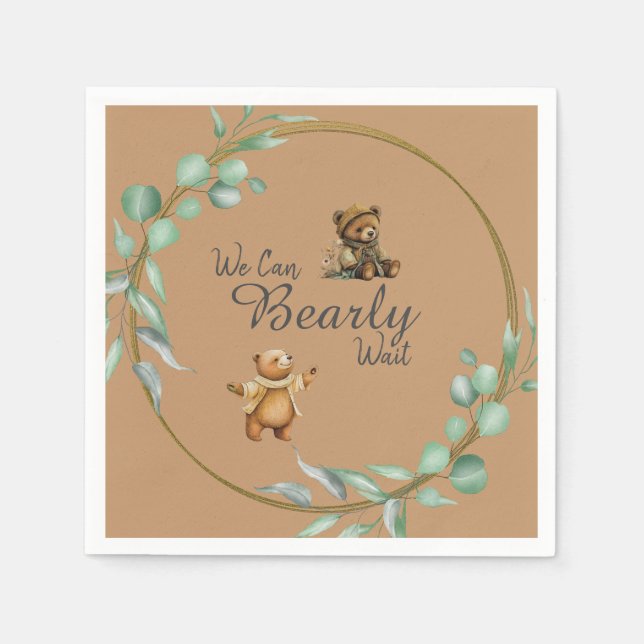 Vi kan vänta! pappersservett (Framsidan)