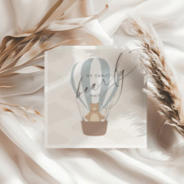 Vi kan vänta | Pojke Blue Balloon Shower Pappersservett