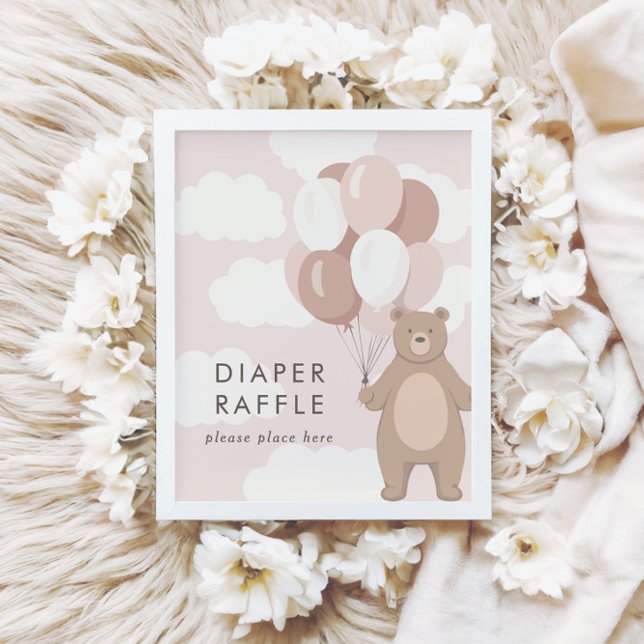 Vi kan vänta | Rosa Babyschare - klaffskylt Poster (Skapare uppladdad)