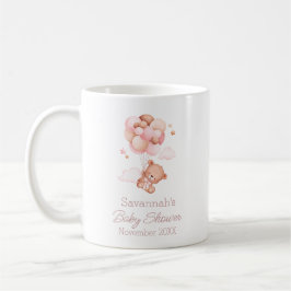 Vi kan vänta Rosa Ballons Baby Shower Kaffemugg