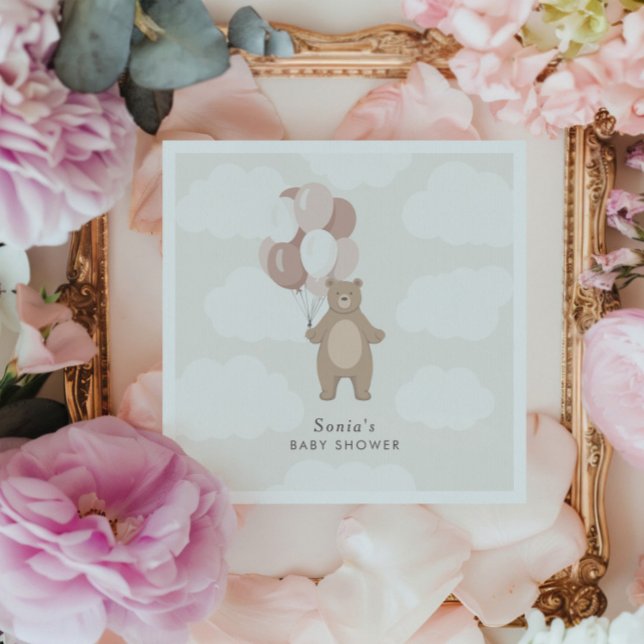 Vi kan vänta | Rosa Flicka Pappersservett (Skapare uppladdad)