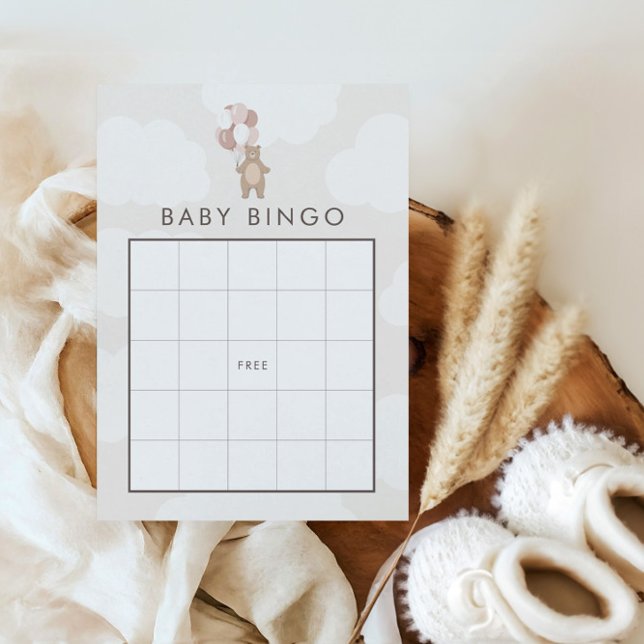 Vi kan vänta | Rosa Girls Baby Bingo-spel Tilläggskort (Skapare uppladdad)