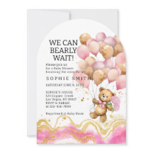 Vi kan vänta  Rosa och Guld Abstrakt