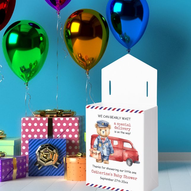 Vi kan vänta Speciellt med babysknappen för levera Presentaskar (Skapare uppladdad)