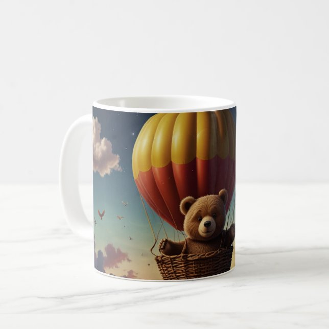 Vi kan vänta tidigt! brunbjörn baby! kaffemugg (Framsida vänster)