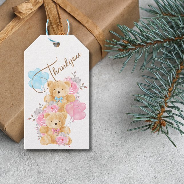 Vi kan vänta tidigt på babyskor presentetikett (Skapare uppladdad)