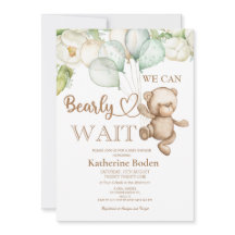 Vi kan vänta tidigt på inbjudan till babyduschen