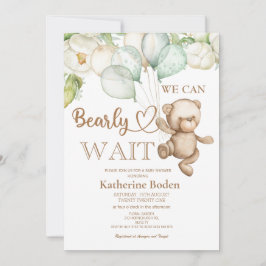 Vi kan vänta tidigt på inbjudan till babyduschen