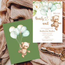 Vi kan vänta tidigt på inbjudan till babyduschen