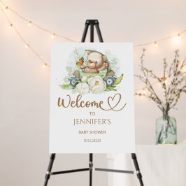 Vi kan vänta tidigt på välkomstskum för babydusch