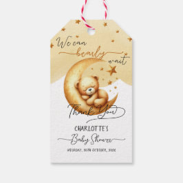 Vi kan vänta tills Baby Bear Baby Shower. Presentetikett
