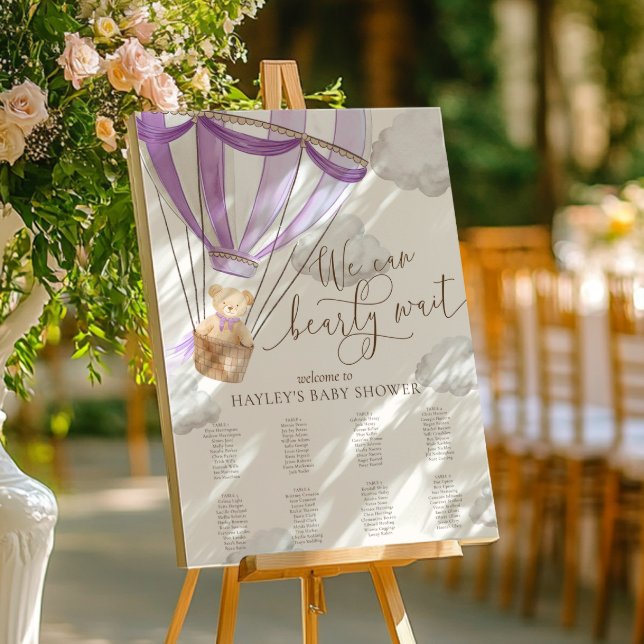 Vi kan vänta tills babyduschschemat för Lilac Poster (Skapare uppladdad)