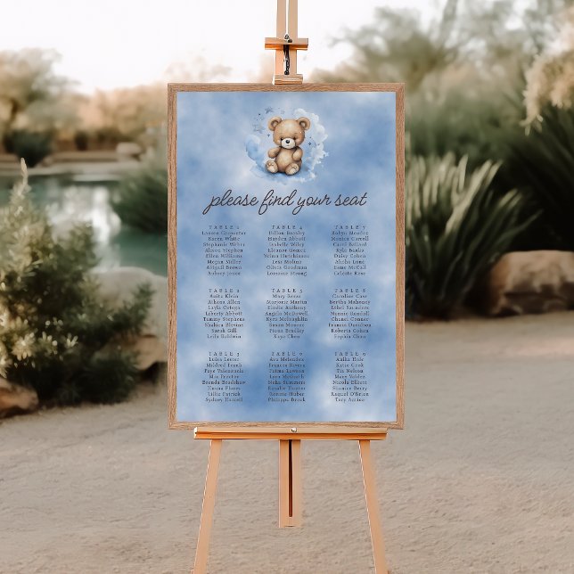 Vi kan vänta tills den blå babyduschen sitter poster (Skapare uppladdad)