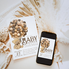 Vi kan vänta tills den moderna babybabyn visas. inbjudningar