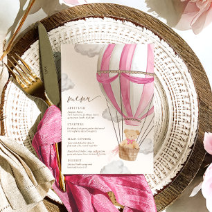Vi kan vänta tills Rosa Baby Shower Meny