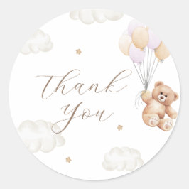 Vi kan vänta tills Rosa Baby Shower Runt Klistermärke