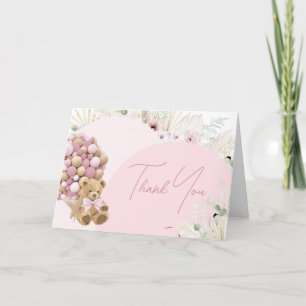 Vi kan vänta tills Rosa Baby Shower Tack Kort