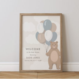 Vi kan vänta | Välkomsttecken för babyvisningsprog Poster