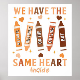 Vi kan vara annorlunda på utsidan poster