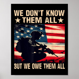 Vi Känner Inte Till Dem Alla Men Vi Är Tacksamma M Poster