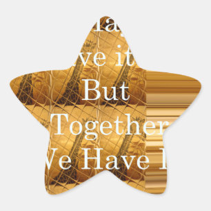 Vi kanske inte har allt Giraffe Safari Hakuna Mata Stjärnformat Klistermärke