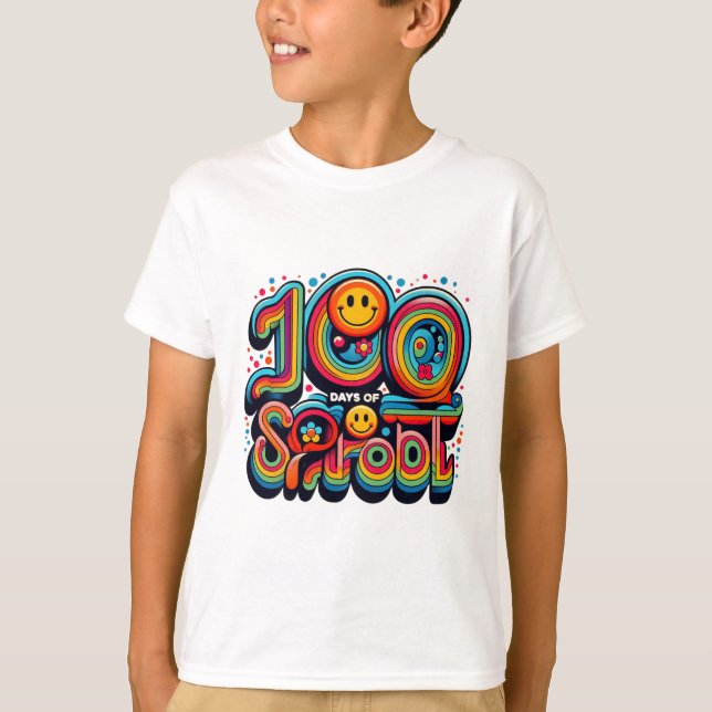 Vi Kärlek 100 dagars Shirt - Lärare och Student T Shirt (Framsida)