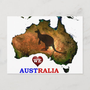VI KÄRLEK AUSTRALIEN. VYKORT