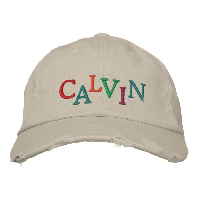 Vi Kärlek CALVIN Horse Tävla Cap Broderad Keps (Framsida)