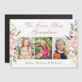 Vi Kärlek dig Grandma Söt Photo Magnetic Card