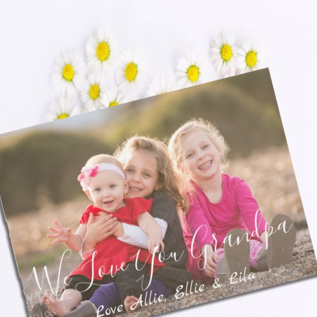 Vi Kärlek dig Grandpa Fars dag Card Julkort (Skapare uppladdad)